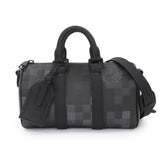 Louis Vuitton Keepall Bandouliere 25 Damouflage Black 2-way Hand/Shoulder Handbag Noir M14919 RFID — New - Store Return