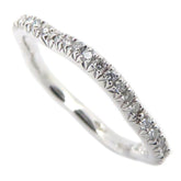CHANEL Camellia Diamond Eternity Ring, Size #48, 18K White Gold, Women's, J3211 295242 — Like New