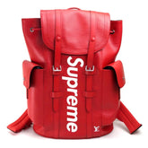 LOUIS VUITTON M53414 Louis Vuitton x Supreme Epi Christopher PM Backpack, Leather, Men's, Red — New - Store Return