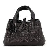 Christian Dior Macro Cannage Toujours Small Handbag M2822OSNW 2-way Black for Women — Like New