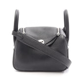 Hermes Lindy Mini Shoulder Bag/Handbag, Taurillon Clemence Leather, Women's, Black — New - Store Return