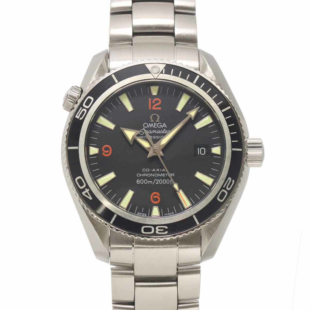Omega Seamaster Planet Ocean Co-Axial Chronometer 600M 2201 51 Men's Watch, Date, Black, Automatic Movement — Very Good