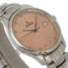 Fendi Olologi Women's Watch 210G Stainless Steel Quartz Analog Bronze Dial — Good