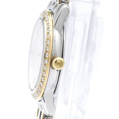 OMEGA De Ville Prestige Diamond MOP Dial 18K Gold Steel Watch 4375.75 Polished — Very Good