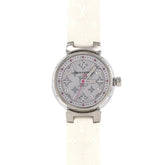 Louis Vuitton Tambour Monogram QA115 SS Quartz Watch — Good