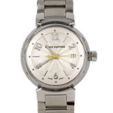 Louis Vuitton Tambour Q121K SS Wristwatch Quartz — Very Good