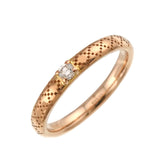 Gucci Diamantissima #8 Diamond Ring, 18K PG Pink Gold 750 — Like New