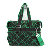 Bottega Veneta Lightweight Webbing Intrecciato 679970 Men's Polyamide Boston Bag,Shoulder Bag Black,Green — Like New