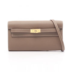 Hermes Kelly To Go Shoulder Bag/Handbag, Leather, Veau Epsom, Women's, Gray — New - Store Return