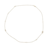 Chanel necklace, Coco Mark, faux pearl, CHANEL long Chanel, NECKLACE — Like New