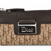 Christian Dior Key Pouch Coin Case - Street Chic Beige Brown — New - Store Return