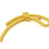 Christian Dior Brooch with Rope Motif in Gold Metal for Women — Like New