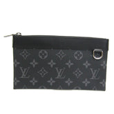 Louis Vuitton Monogram Eclipse Pochette Discovery PM M44323 Men's Clutch Bag,Pouch Black — Like New