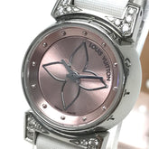 Louis Vuitton Q151P Rug diamond quartz Wristwatch Pink Based White — Very Good