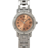 Hermes Clipper CL4 210 Women's Watch, Date Display, Pink Quartz Watch — Very Good