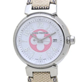 LOUIS VUITTON Tambour PM Azur 28mm QA007Z Japan Exclusive Women's Watch 40162 — Very Good