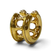 BOTTEGA VENETA AG925 Ear Cuff Earrings, Gold, Made in Italy, Weight 5.8g, Women's, Comes with Dust Bag — Like New