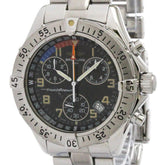BREITLING Transocean Chronograph Steel Quartz Watch A53040.1 Polished — Good
