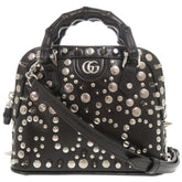 Gucci Diana Bamboo Studs 715775 Leather Black 2-Way Handbag Shoulder Bag 1103GUCCI — Like New