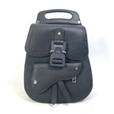 CHRISTIAN DIOR Bag Saddle backpack Backpack Black — Like New
