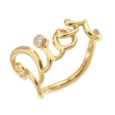 Christian Dior Amour #48 Diamond Ring, 18K Yellow Gold 750 — Like New