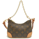 LOUIS VUITTON Louis Vuitton Monogram Nano Boulogne M25519 Shoulder Bag Brown Women's 253989 — Like New