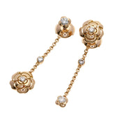Chanel Camellia Asymmetrical Transformable Diamond Earrings, 18K Pink Gold, Women's CHANEL — Like New