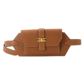 Hermes Elan Pocket 24 Belt Waist Handbag Pouch Body Swift Gold XS B Stamp — New - Store Return