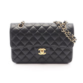 Chanel Matelassé Double Flap Shoulder Bag/Handbag, Caviar Leather (Grained Calfskin), Women's, Black, A01113 — New - Store Return