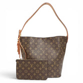 LOUIS VUITTON M12926 All In GM Monogram Canvas with Leather Accents Bucket Bag Shoulder Pouch, Brown, Women's, Dust — Like New