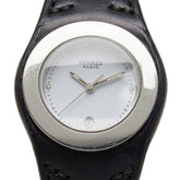 Hermes Arcée watch HA3.210 quartz white dial stainless steel leather women's HERMES — Good