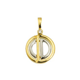 Christian Dior Diamond Pendant Top, 18K Yellow Gold (YG WG), 750 White Gold — Like New