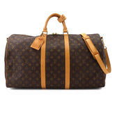 Louis Vuitton Keepall Bandouliere 55 Monogram 2-way Boston Shoulder Handbag M41414 — Like New