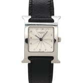 Hermes H-Watch HH1 210 Women's Watch Silver Black Quartz H — Very Good
