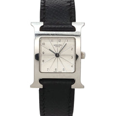 Hermes H-Watch HH1 210 Women's Watch Silver Black Quartz H — Very Good