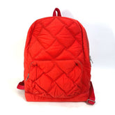 BOTTEGA VENETA 652188 Maxi Intrecciato bag Backpack Tomato Red — Like New