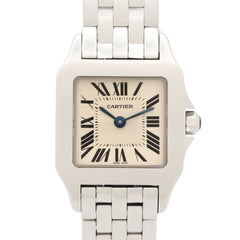 Cartier Santos Demoiselle SM Watch, Stainless Steel, Ladies, Ivory (W25064Z5) — Very Good