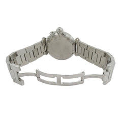 Cartier Pasha C Date Automatic Watch for Boys, Stainless Steel (SS) W31074M7, Silver & White — Good