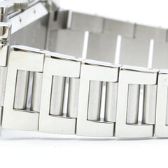 BVLGARI Rettangolo Stainless Steel Quartz Mens Watch RTC49S Polished — Very Good