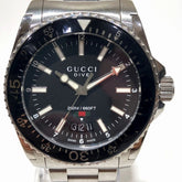 Gucci Dive watch, total weight 154.2g, stainless steel, automatic movement, black dial, 136.3 — Good