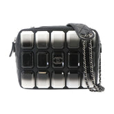 Chanel Matelassé Camera Handbag, Chain Shoulder Lambskin and Plastic, Black — Like New