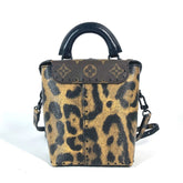 LOUIS VUITTON M43001 Monogram Reverse Leopard Camera Box Bag Shoulder Vanity Canvas Women's Brown G-241010-29 — Like New