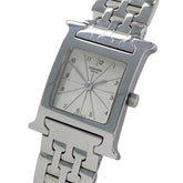 Hermes HERMES Women's Watch, Brand H-Watch, Quartz, Stainless Steel (SS), HH1.210, Silver/Ivory — Good