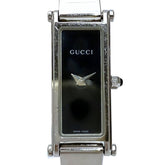 Gucci GUCCI Watch Square Bangle Total Weight 27g Stainless Steel Quartz Black Dial 1500L — Good
