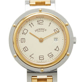Hermes Clipper Watch CL3.440 Quartz Beige Dial Stainless Steel Men's HERMES — Good