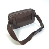 GUCCI 602695 Cross Belt Bag 100th Anniversary Shoulder Body Leather Men's Brown L-230928-1 — New - Store Return