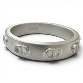 DIOR Homme R3472HOMST D990 AG925 CD Icon Ring, Silver, Size M, Weight 5.7g, Men's, with Box and Dust Bag — Like New