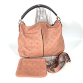 LOUIS VUITTON M94276 Monogram Mahina Selene PM Tote Bag Handbag Shoulder Leather Women's Rose Pink G-241125-24 — Like New