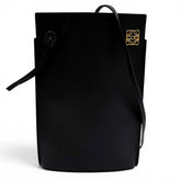 LOEWE C630R12X01 Classic Calfskin Dice Pocket Anagram Shoulder Bag, Black, Made in Spain, Women's, with Dust Bag — Like New