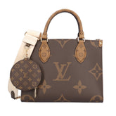 Louis Vuitton OnTheGo PM Monogram Giant Shoulder Bag, Canvas M46373 Brown, Women's, LOUIS VUITTON 2-way — Like New